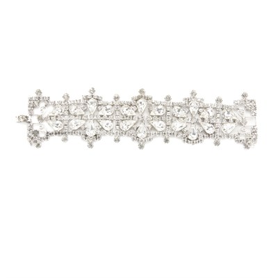 Lot 373 - Weiss Rhinestone Bracelet Chrome plated metal...
