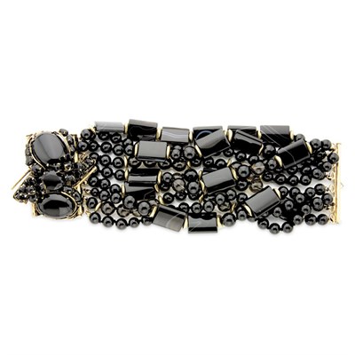 Lot 325 - Iradj Moini Bracelet Nine strands onyx, agate...