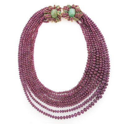 Lot 322 - Iradj Moini Eight Strand Necklace of Graduated...