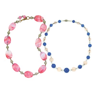 Lot 99 - Two Bead Necklaces Circa 1930 Comprising one...