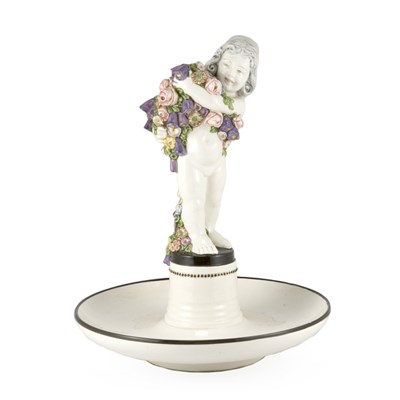 Lot 419 - Weiner Werkstatte Style Ceramic Centerpiece...