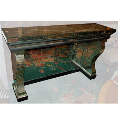 Lot 416 - Art Deco Style Mirrored Console Height 36 3/4...