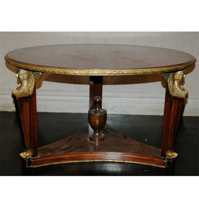 Lot 414 - Empire Style Gilt-Bronze Mounted Mahogany...