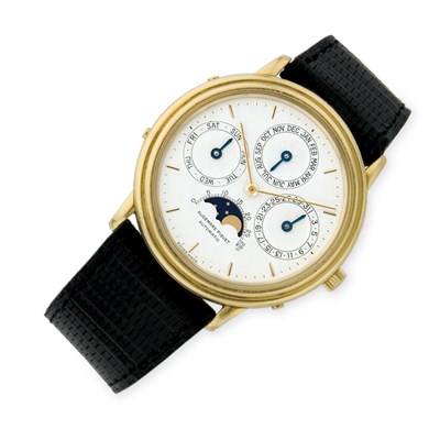 Lot 119 - Gentleman's Gold Perpetual Calendar Wristwatch, Audemars Piguet