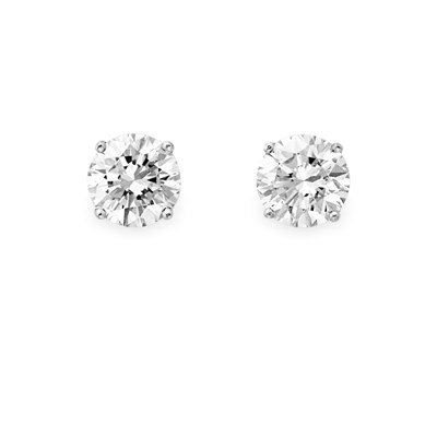Lot 285 - Pair of Diamond Stud Earrings