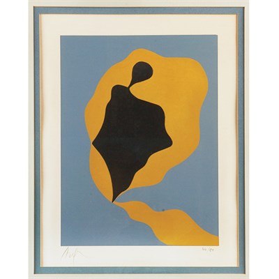 Lot 364 - Jean Arp (1886-1966) COMPOSITION Color woodcut,...