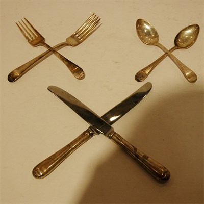 Lot 386 - Tuttle Sterling Silver Flatware Service...
