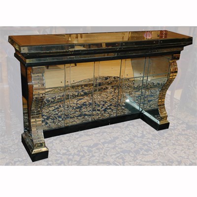 Lot 347 - Mirrored Console Height 36 1/2 inches, width...