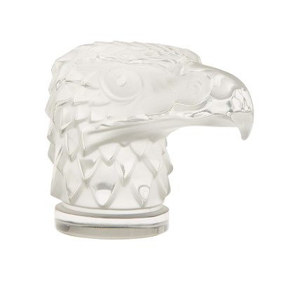 Lot 333 - Lalique Molded Glass Tete D'Aigle Desk Weight...