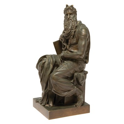 Lot 127 - Bronze Figure of Moses After a model by...