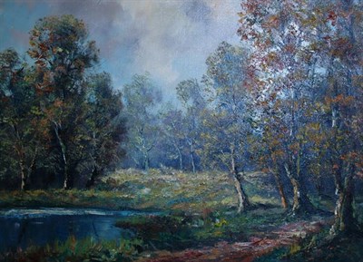 Lot 31 - German School 20th Century Wooded Landscape...