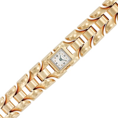 Lot 467 - Gold Wristwatch, Trabert & Hoeffer, Mauboussin