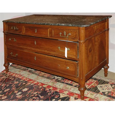 Lot 328 - Provincial Louis XVI Mahogany Commode Circa...