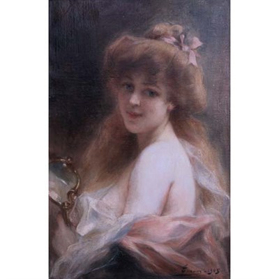 Lot 10 - Adrien Henri Tanoux French, 1865-1923 Vanity,...