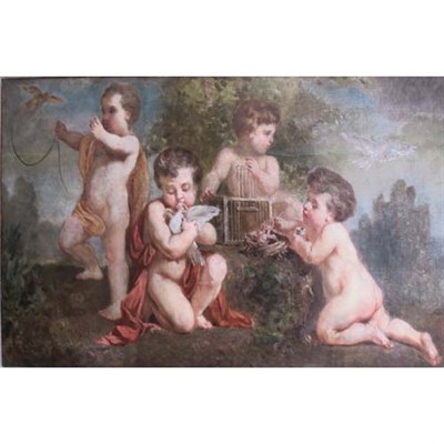 Lot 55 - European School 19th/20th Century Putti with...