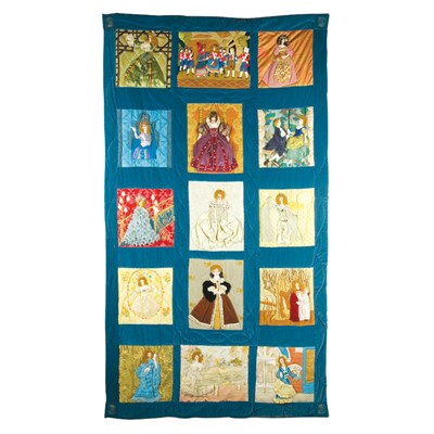 Lot 339 - Quilted Panel Depicting Ms. Sills in her...