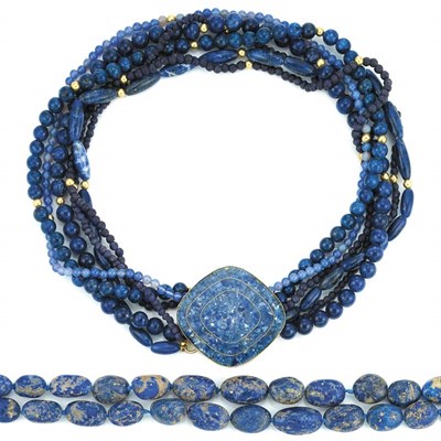 Lot 192 - Two Hardstone Bead Necklaces