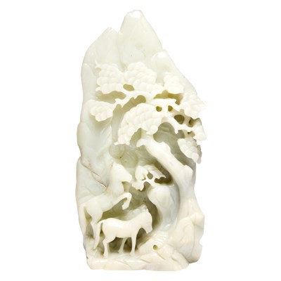 Lot 187 - Chinese Jade Mountain-Form Carving Early 20th...