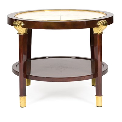 Lot 126 - Art Deco Style Occasional Table Leather,...