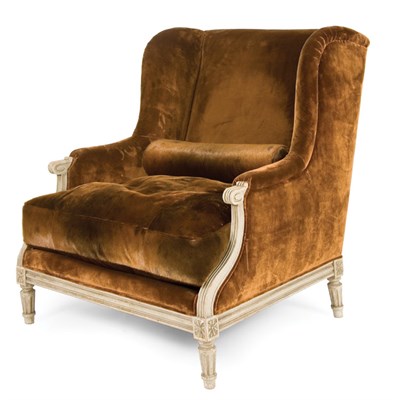 Lot 133 - Manner of Jansen Louis XVI Style Painted Wing...