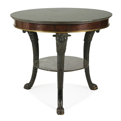 Lot 400 - Continental Neoclassical Part Ebonized...