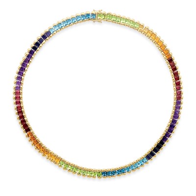 Lot 42 - Gold and Colored Stone Necklace, H. Stern