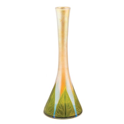 Lot 273 - Tiffany Wheel Carved Favrile Glass Vase Circa...