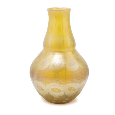 Lot 271 - Tiffany Favrile Glass Vase Circa 1894 Of gourd...