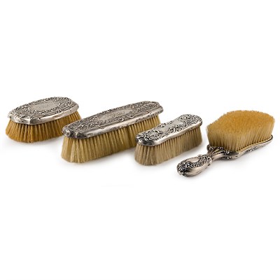 Lot 186 - Group of Sterling Silver Dresser Articles...