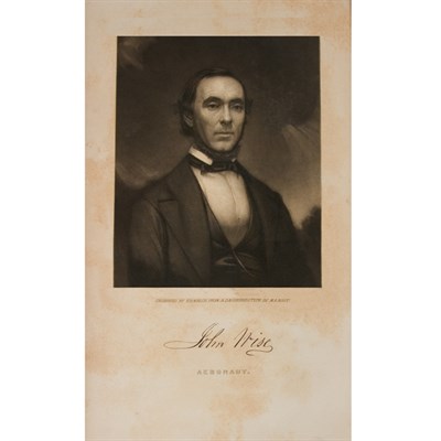 Lot 325 - WISE, JOHN A System of Aeronautics,...