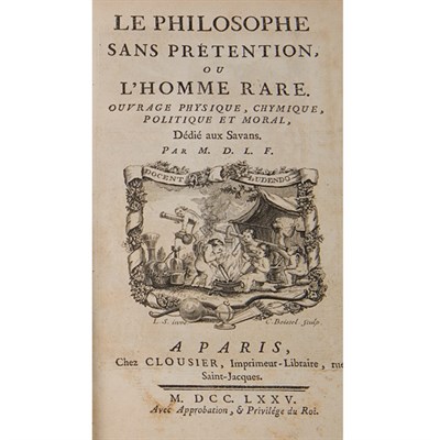 Lot 288 - [LA FOLIE, LOUIS GUILLAUME DE] Le Philosophe...