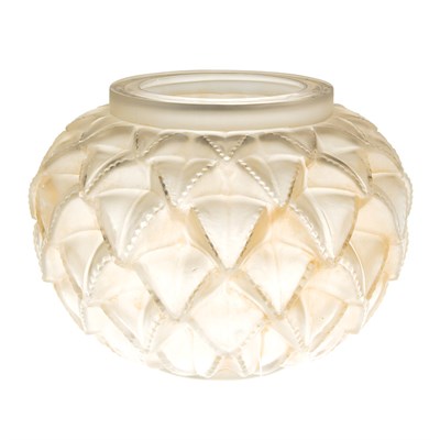 Lot 343 - Lalique Molded Glass Languedoc Vase Marcilhac...