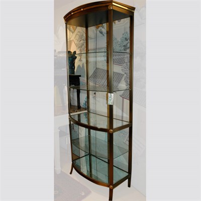 Lot 204 - Pair of Neoclassical Style Metal and Glass...