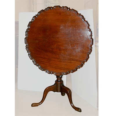 Lot 360 - George III Mahogany Tilt-Top Table The...