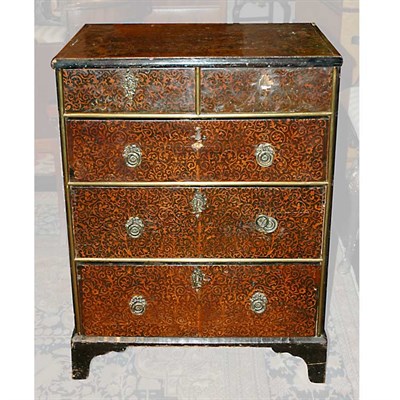Lot 303 - William and Mary Seaweed Marquetry Chest of...