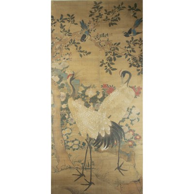 Lot 171 - Chinese School 19th Century Cranes and...