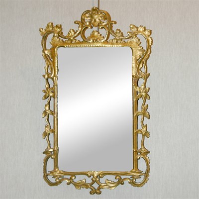 Lot 225 - George II Gilt-Wood Mirror Mid 18th century...