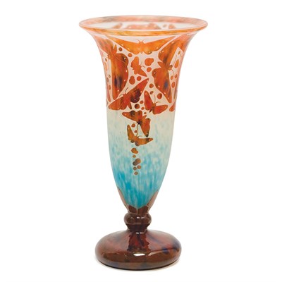 Lot 317 - Le Verre Francais Acid Etched Cameo Glass...