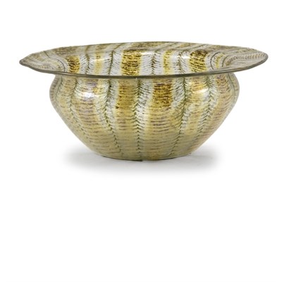 Lot 287 - Nash Chintz Glass Bowl Of squat urn form, with...