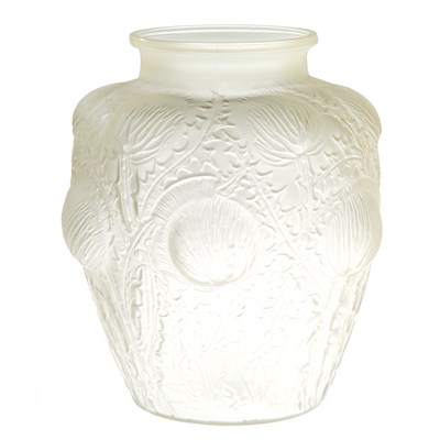 Lot 348 - Lalique Mold Blown Glass Domremy Vase...