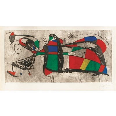 Lot 448 - Joan Miró THREE JOANS (D. 1034) Color etching...