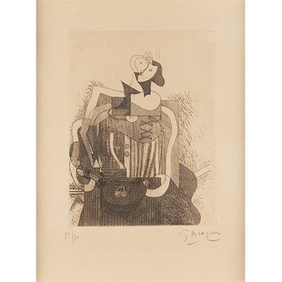 Lot 369 - Georges Braque (1882-1963) LA FEMME ASSISE...