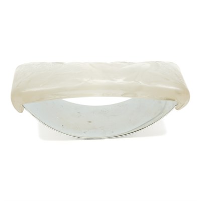 Lot 352 - Lalique Molded Glass Faune et Nymphe Rocker...