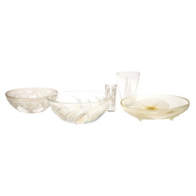 Lot 353 - Group of Lalique Molded Glass Articles...