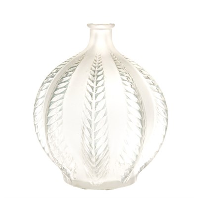 Lot 344 - Lalique Molded Glass Malines Vase Marcilhac no....