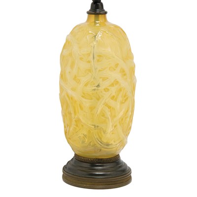 Lot 347 - Lalique Molded Glass Ronces Vase Marcilhac no....