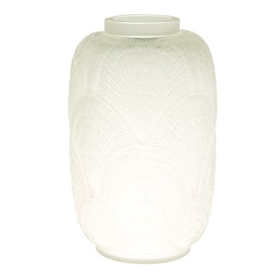 Lot 337 - R. Lalique Molded Glass Coquilles Vase...