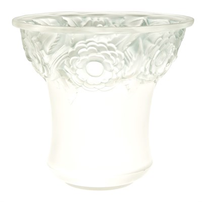 Lot 338 - R. Lalique Molded Glass Orleans Vase Marcilhac...