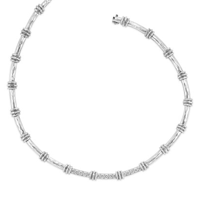 Lot 419 - Platinum and Diamond Necklace, Henry Dunay