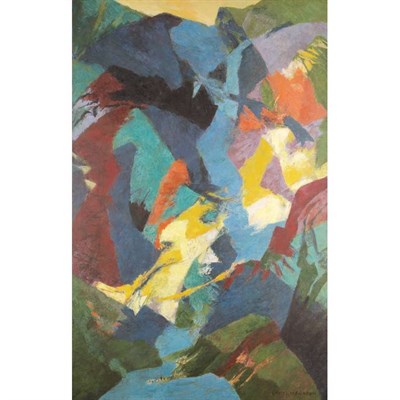 Lot 24 - Ethel Magafan American, 1916-1993 Canyon Falls...
